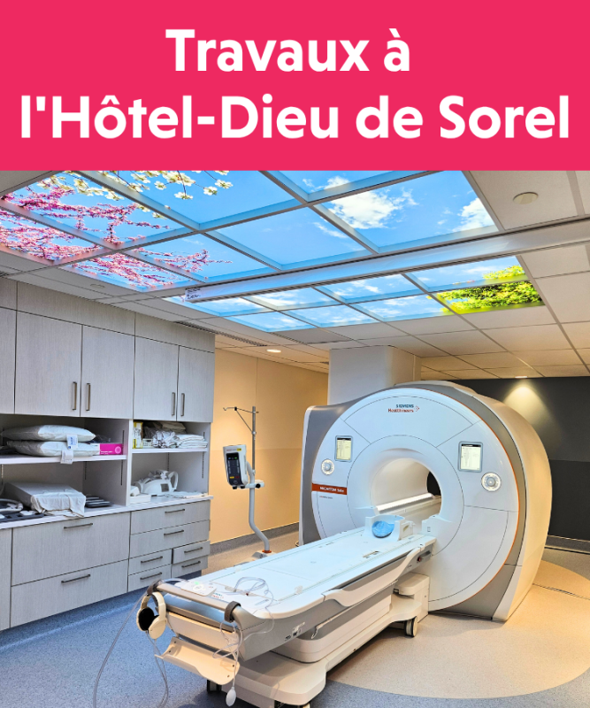 Travaux à l'Hôtel-Dieu de Sorel