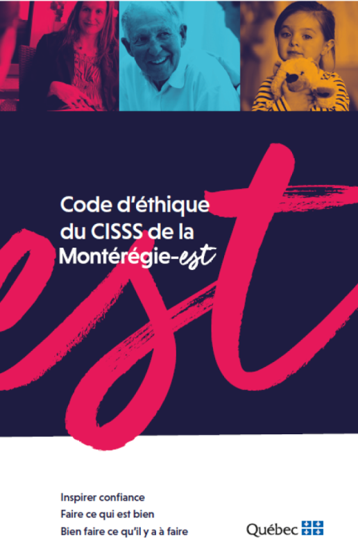 Code d’éthique du CISSS de la Montérégie-Est