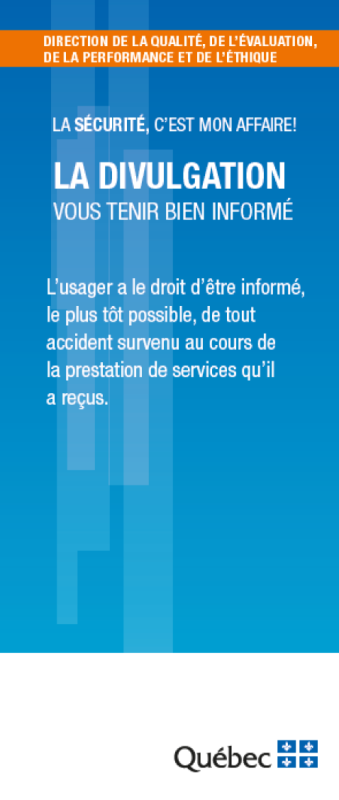 La divulgation – Vous tenir bien informé